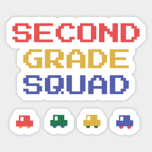 second grade squad Sticker